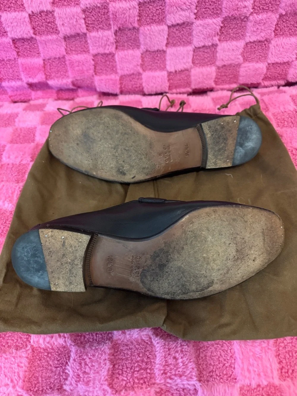 Gucci style Black Leather Men’s Horsebit Loafers w/ Red Web US 12.5 EU 47/46.5 - Picture 2 of 5